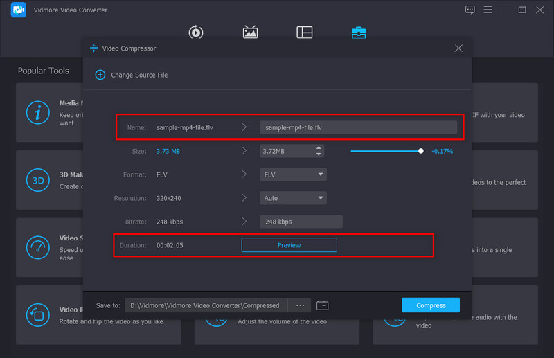 Vorschau Umbenennen Vidmore