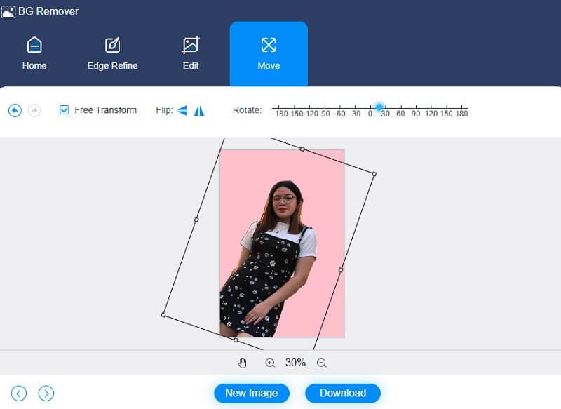 Drehen und Spiegeln mit Vidmore Background Remover