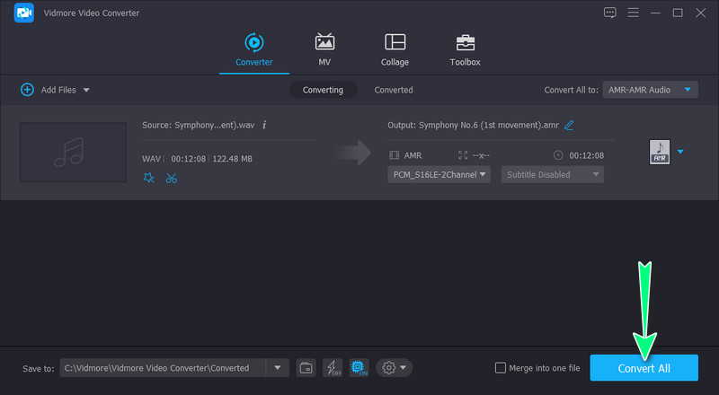 Konvertierung starten