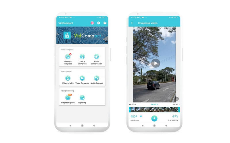 VidCompact – Oberfläche