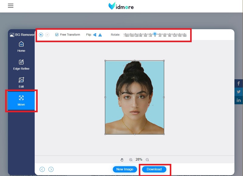 Vidmore Bild anpassen