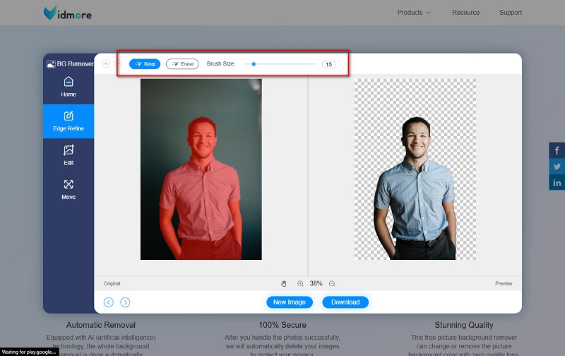 Vidmore Bro – Bild bearbeiten