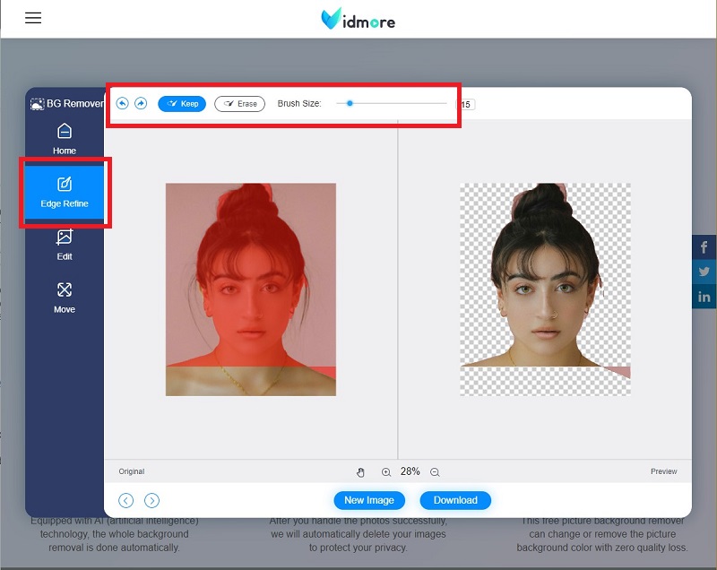 Vidmore Bild verarbeiten