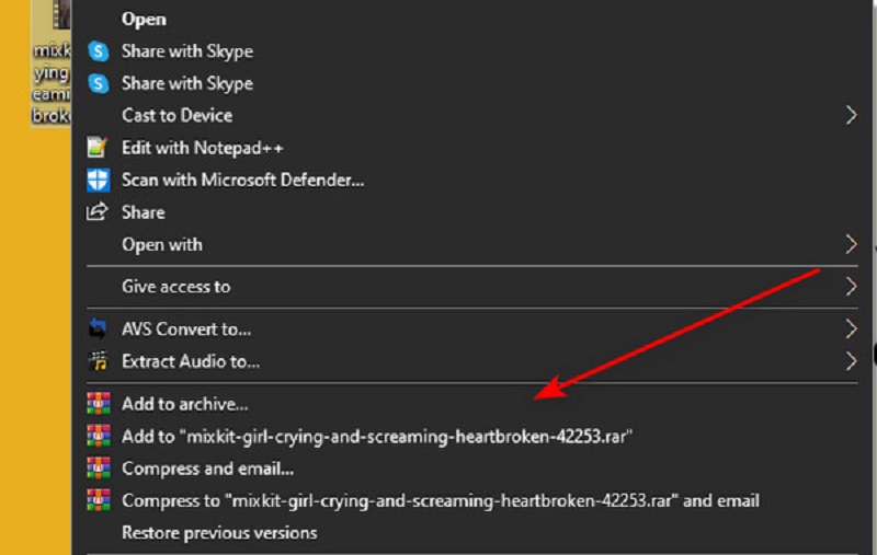 WINRAR-Komprimierungsoptionen