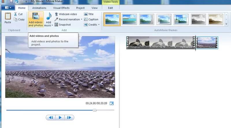 Video zu Windows Movie Maker hinzufügen