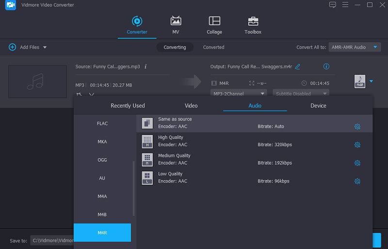 M4R mit Vidmore wählen