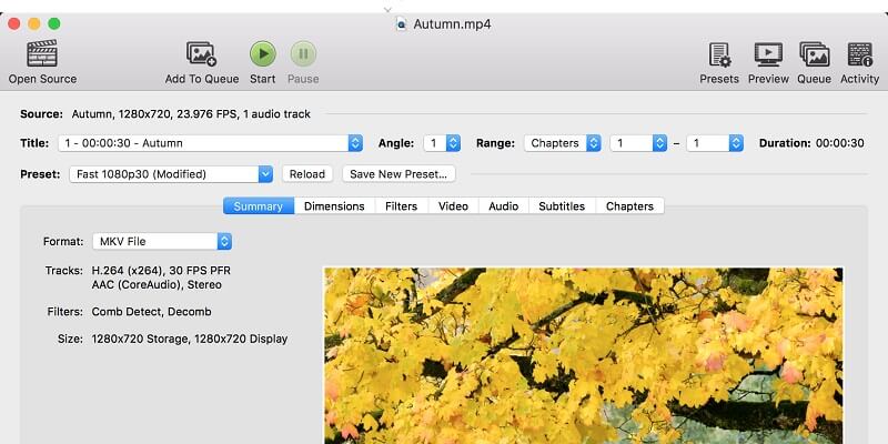 Video mit Handbrake komprimieren