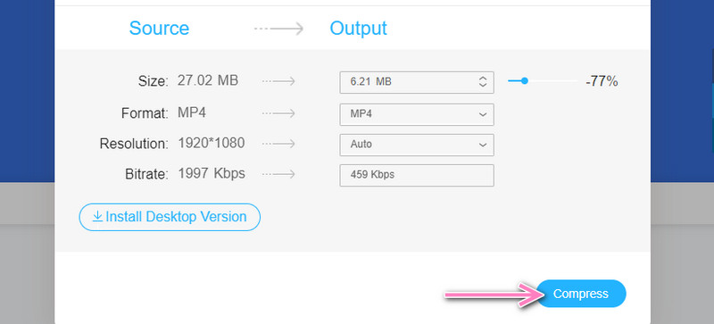 Video online komprimieren