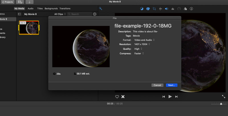 Video mit QuickTime komprimieren