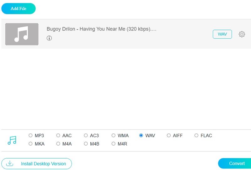 ALAC in WAV konvertieren Vidmore Online