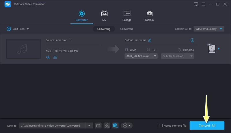 Konvertierung starten