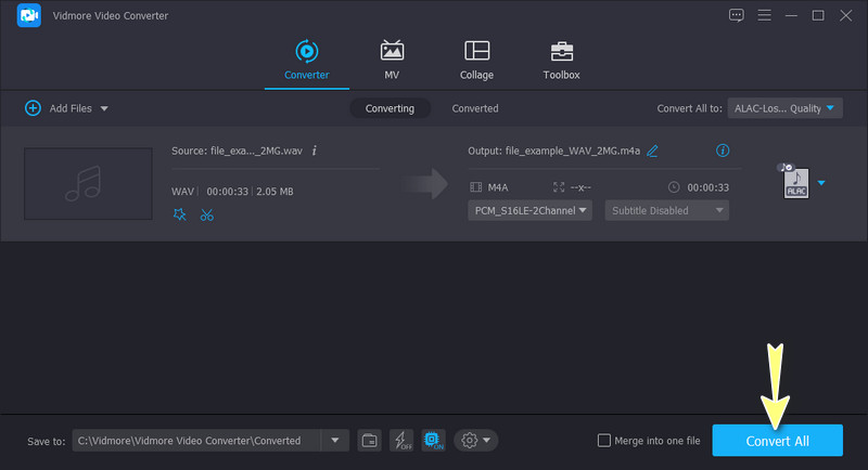 Konvertierung starten