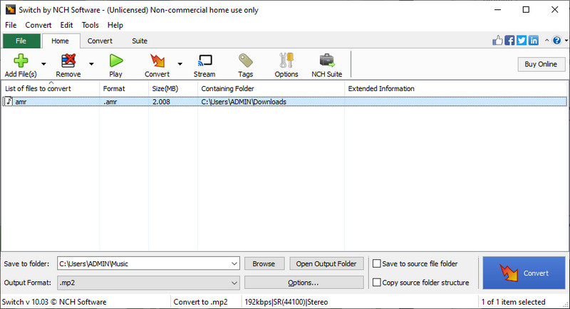 Switch Audio Converter