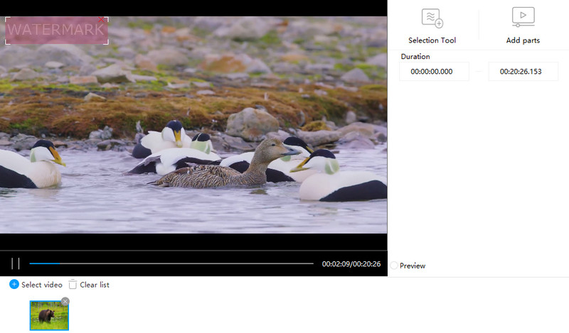 Apowersoft zum Entfernen von Wasserzeichen