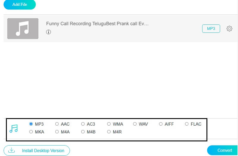 Zieldatei auswählen Vidmore Online