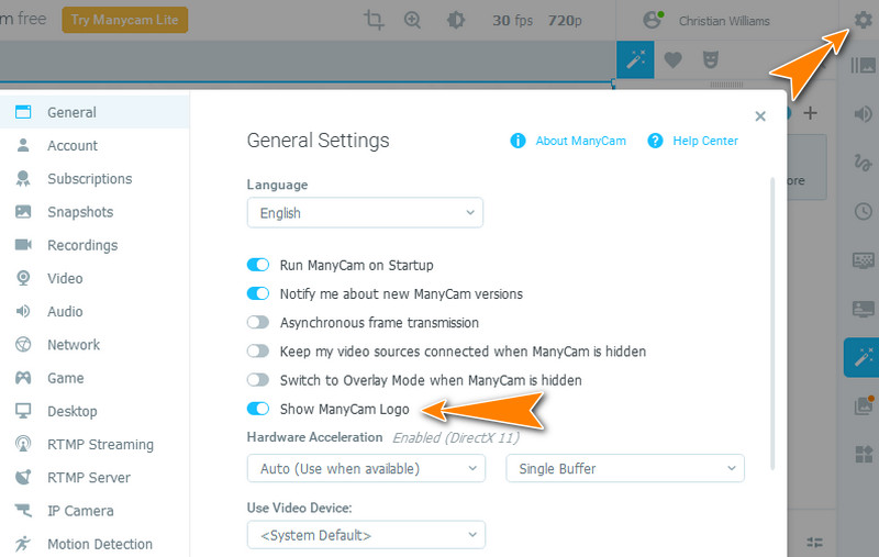 Option Logo entfernen