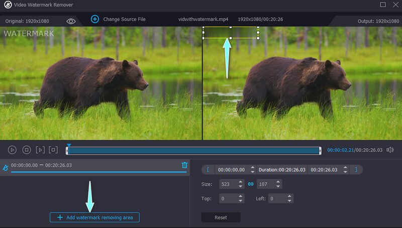 Das Wasserzeichen entfernen