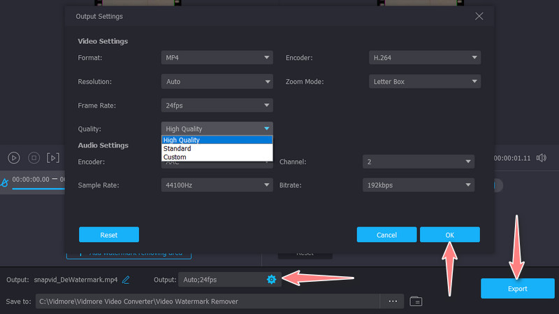 Bearbeitetes Video speichern