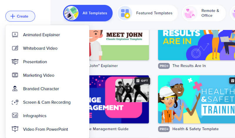 Videokategorie auswählen