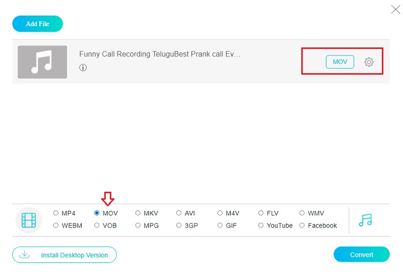 MOV online wählen Vidmore