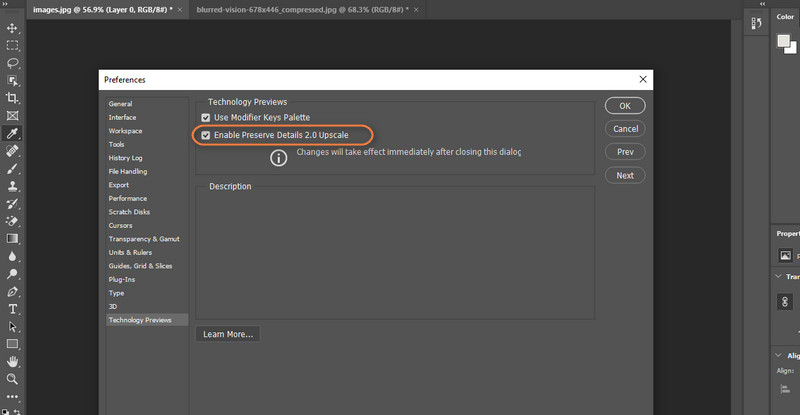 Details beibehalten aktivieren