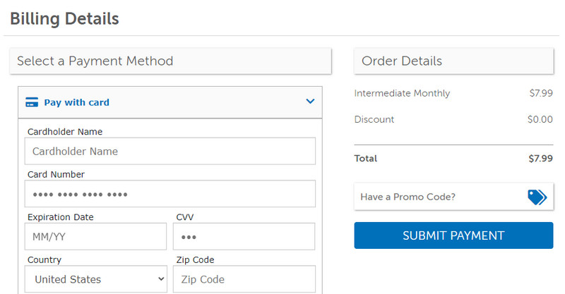 Kreditkartendaten ausfüllen