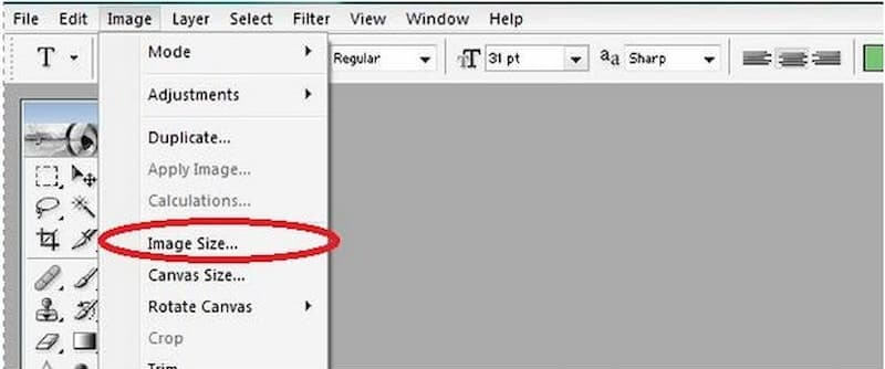 Bildgröße Photoshop Vidmore