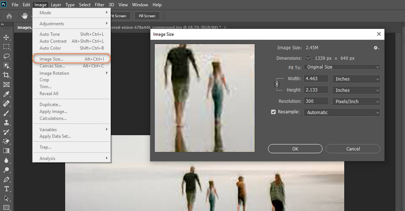 Bild‑Option öffnen