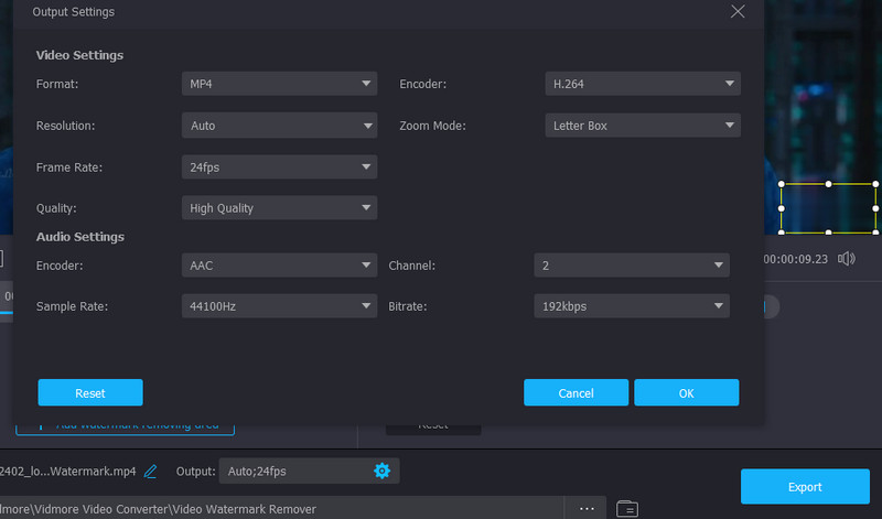 Ausgabe-Einstellungen