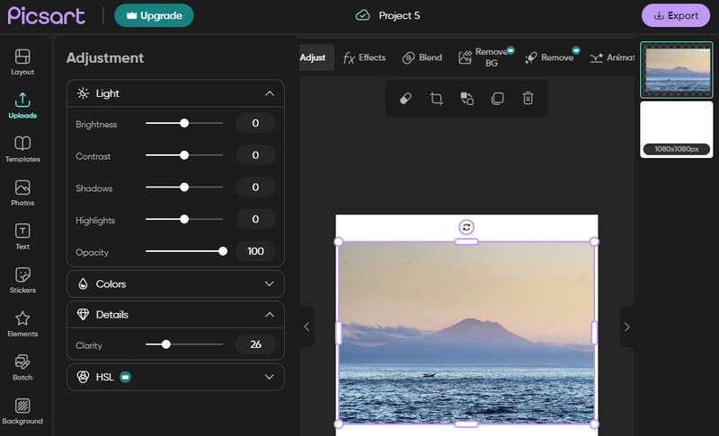 PicsArt Bild verbessern