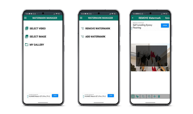 Wasserzeichen entfernen oder hinzufügen