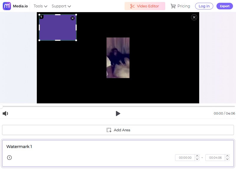 Animoto‑Wasserzeichen mit Media.io entfernen