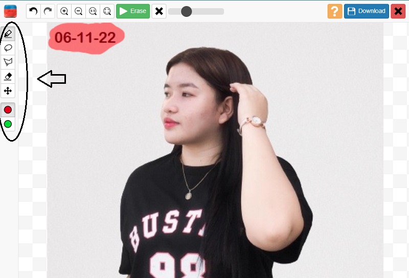 Sticker entfernen InPaint