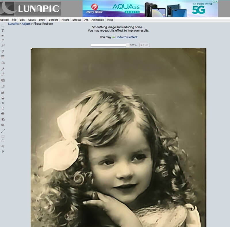 Bild wiederherstellen Lunapic