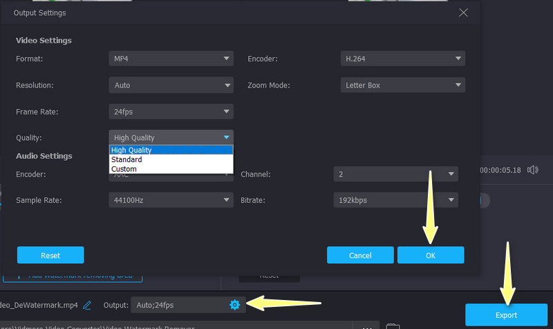 Fertiges Video speichern