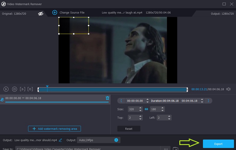 Video in Vidmore speichern