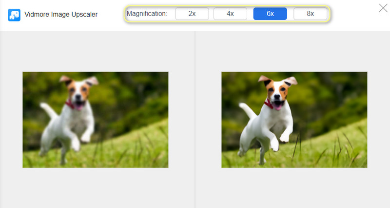 Upscaling-Faktoren auswählen