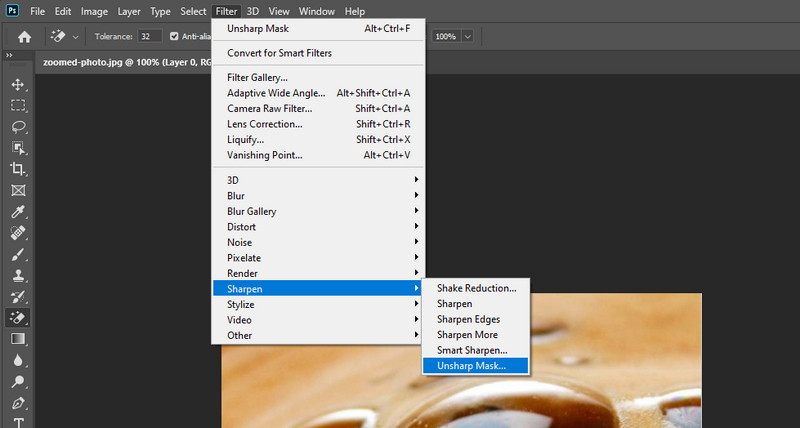 Unscharf maskieren‑Filter