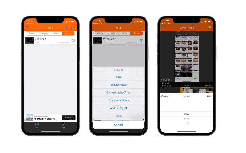 Audiokonverter: MP3 extrahieren