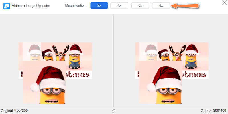 Upscale-Faktor ändern