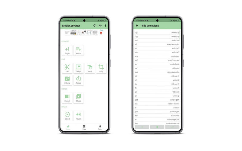 Media-Converter-Oberfläche