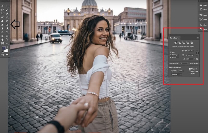 Schatten in Photoshop entfernen