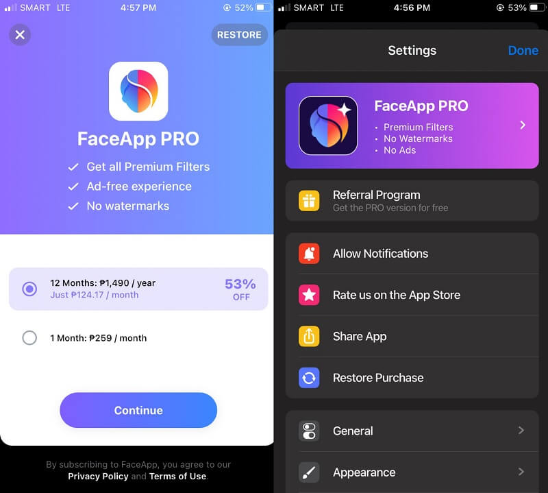 FaceApp‑Wasserzeichen entfernen