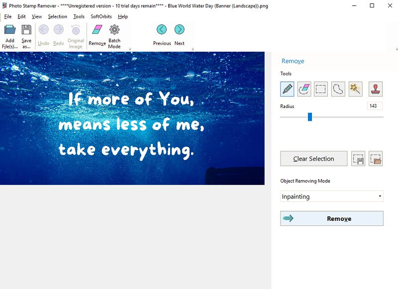 Wasserzeichen entfernen Photo Stamp