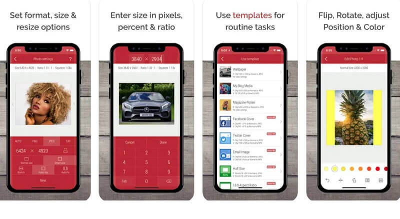 Bildgröße iPhone Desqueeze