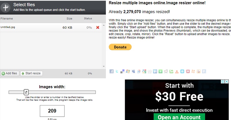 Bildgröße ändern Online Image