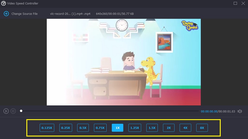 Geschwindigkeit wählen Vidmore