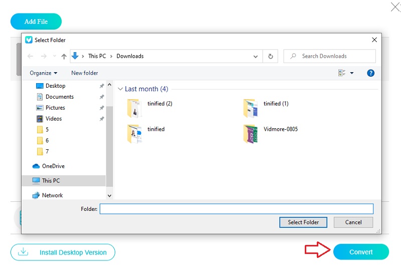 M4V online Vidmore konvertieren