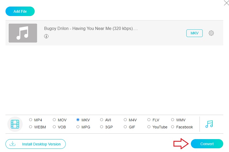 MKV konvertieren Online Vidmore