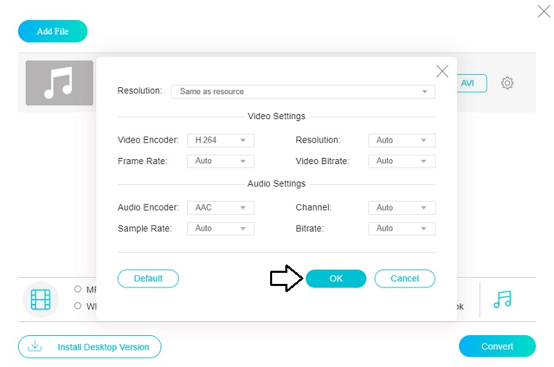 AVI bearbeiten Online Vidmore